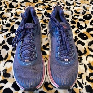 Hoka One One Women's Blue and Pink Athletic Shoes